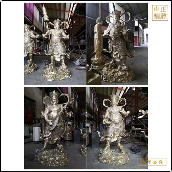 寺廟鑄銅四大天王佛像鑄造廠