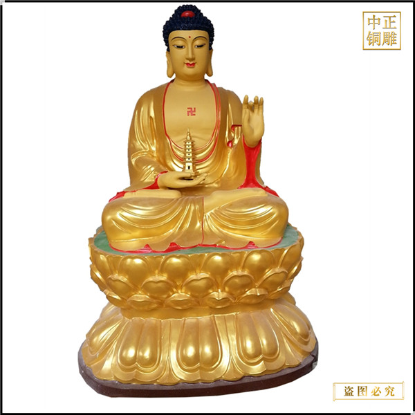 寺廟釋迦牟尼佛銅像