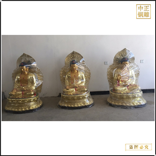 坐像釋迦牟尼佛銅雕像