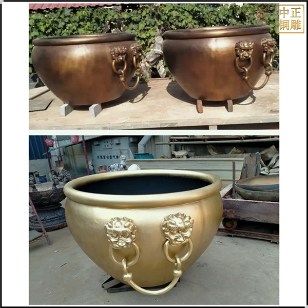 各種銅大缸雕塑擺件